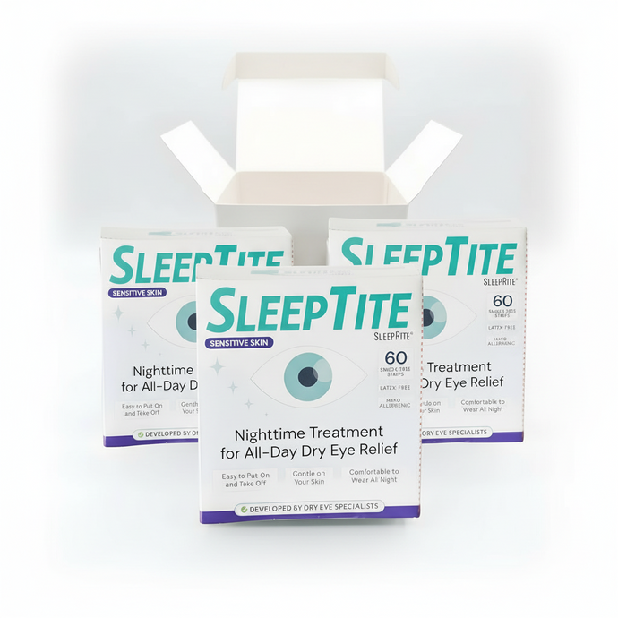 SleepTite SleepRite Sensitive 180‑Count (3 × 60) Nighttime Eyelid Seal ...
