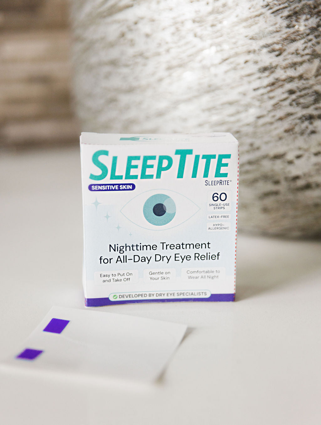 SleepTite SleepRite Sensitive Nighttime Eye Lid Seals for Dry Eye Symptom Relief